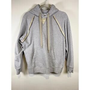 Theory Project Gray Hoodie with Beige Trim Size S